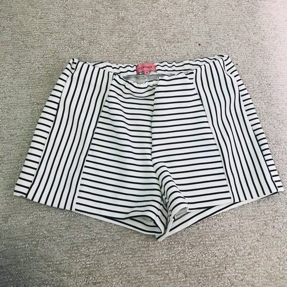 Black & white Stripe Shorts - Picture 1 of 3